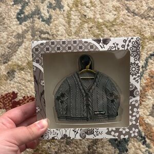 Taylor Swift Gray Knitted Cardigan Ornament